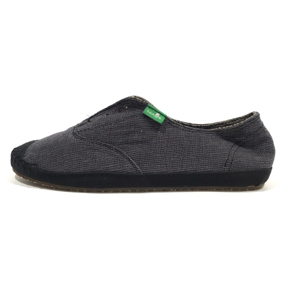 SANUK RUNAROUND LACELESS SIDEWALK SNEAKER -CHARCOAL -WOMEN US 5 /YOUTH US 3 -NEW - Picture 2 of 10